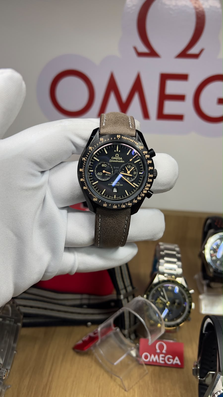 Omega Speedmaster black/brown