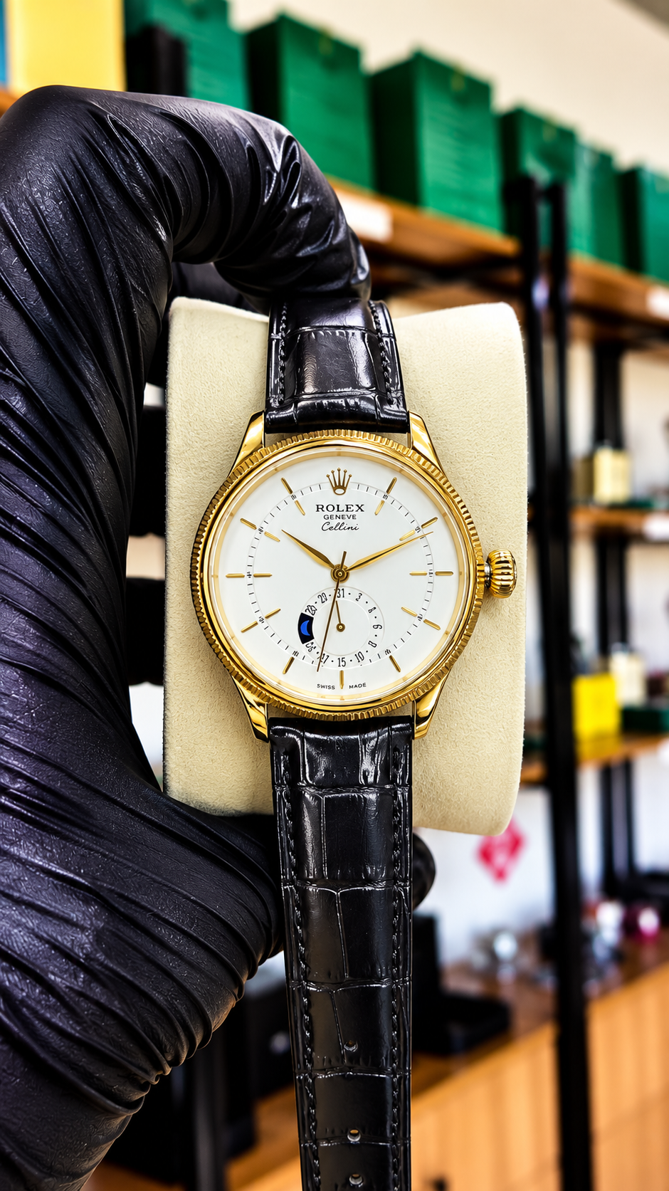 Rolex Celine gold black