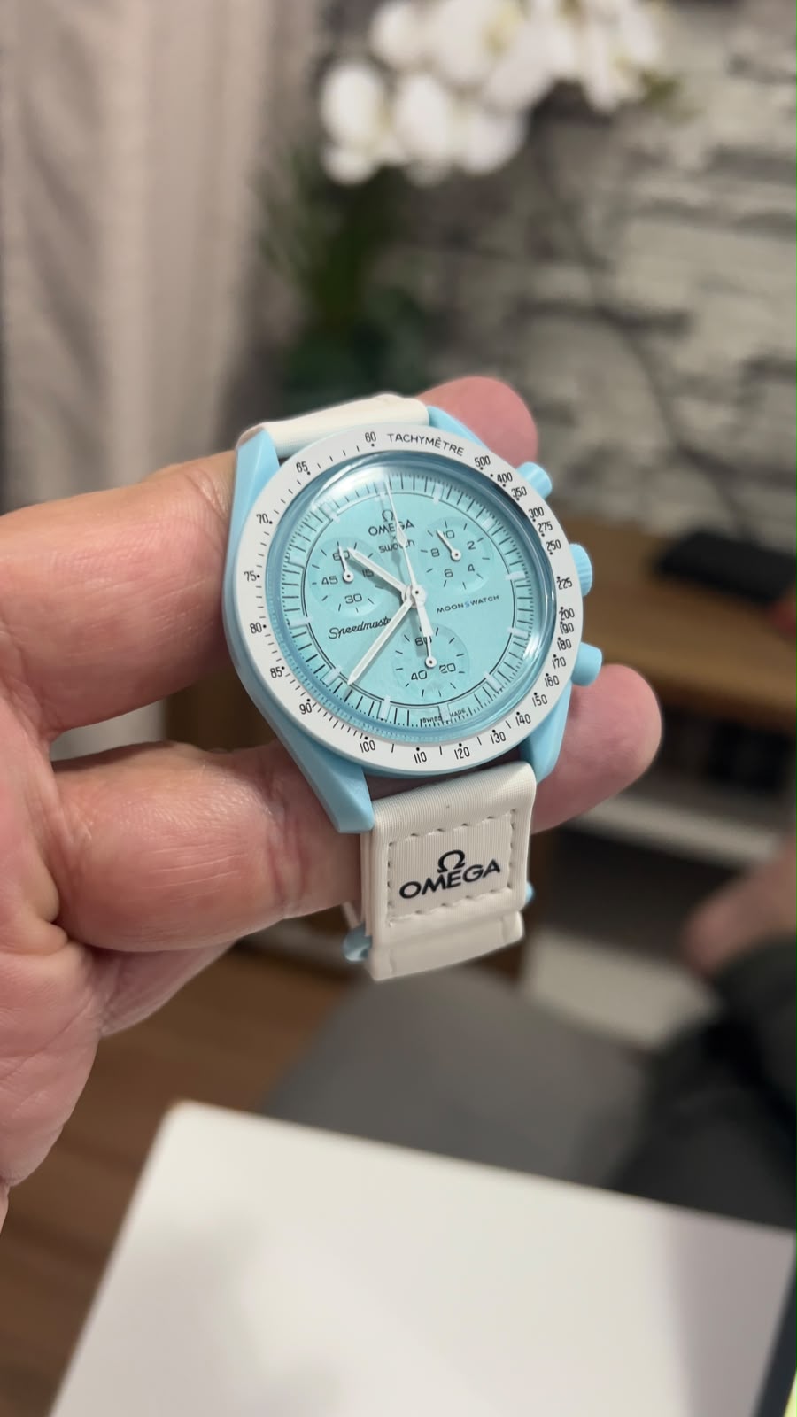 Omega Moon Swath Azul Bebê