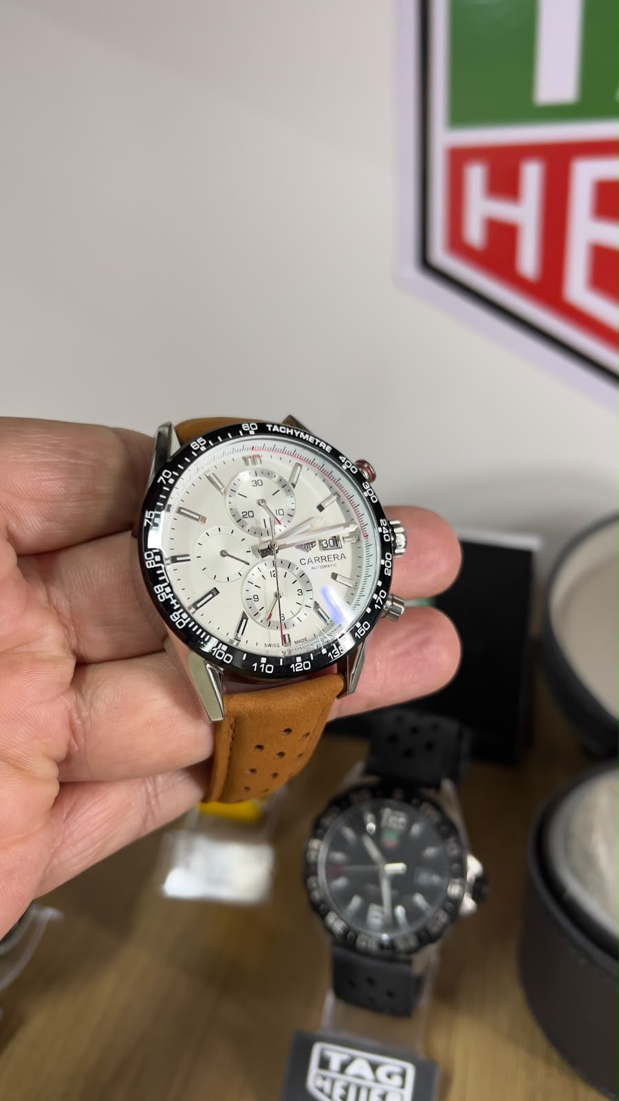 Tag Heuer Carrera Preto /Branco