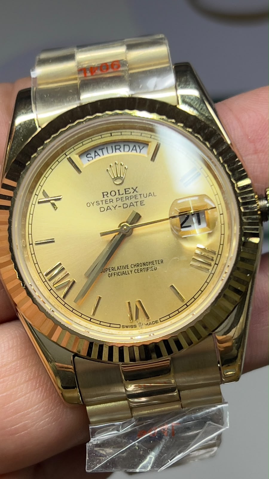 Rolex Day Date Dourado/Black (cópia)