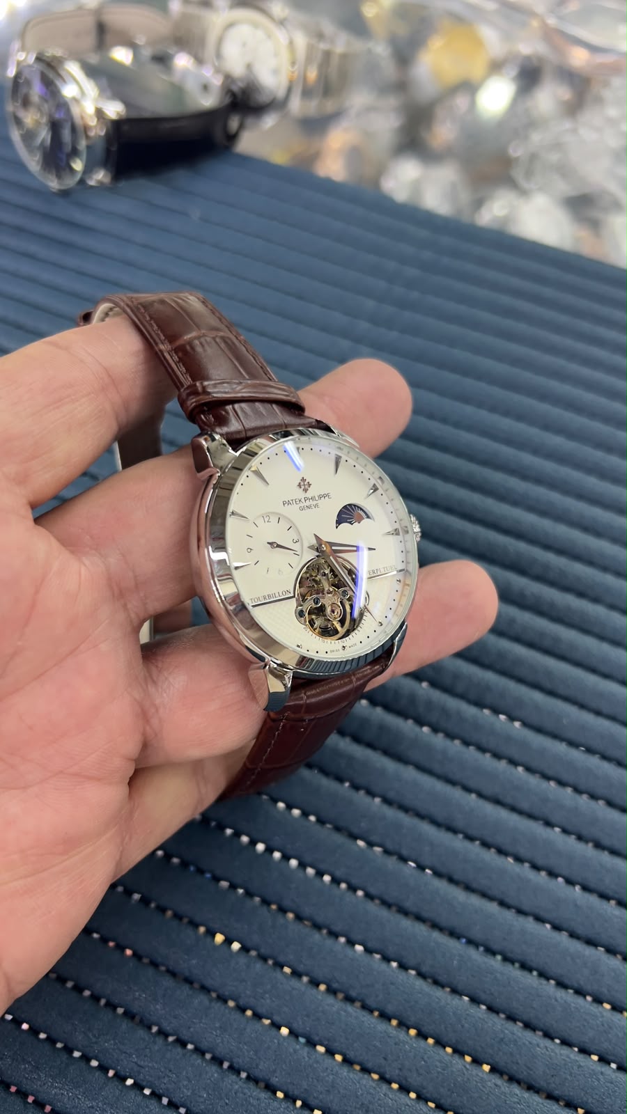 Patek Philippe tourbillon Brown/silver
