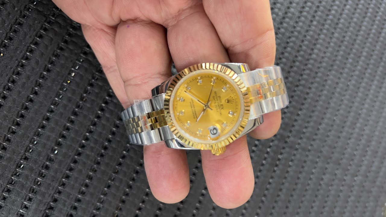 Rolex fem. 33mm misto/gold