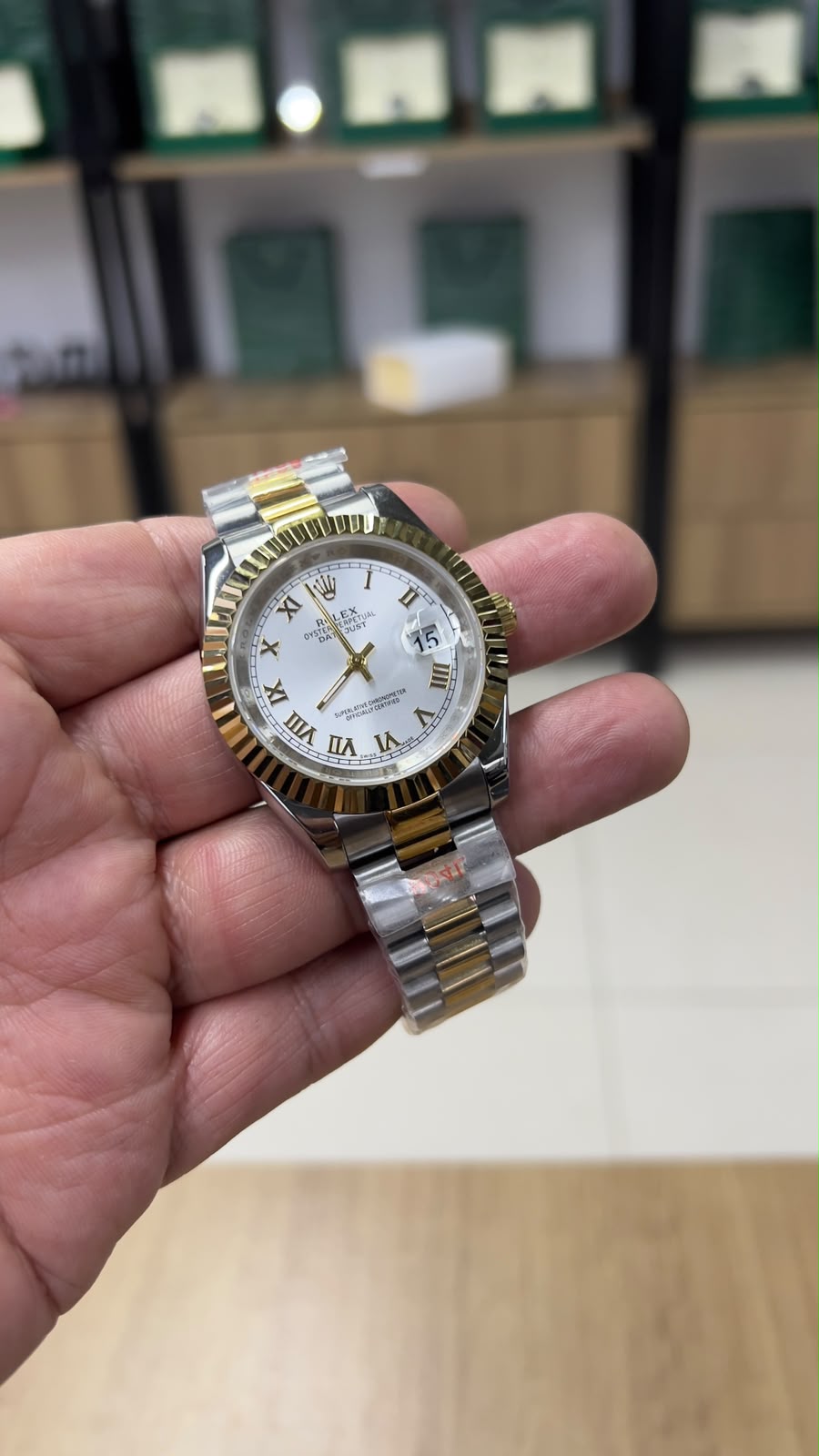 Rolex Date Just Misto alg. Romanos