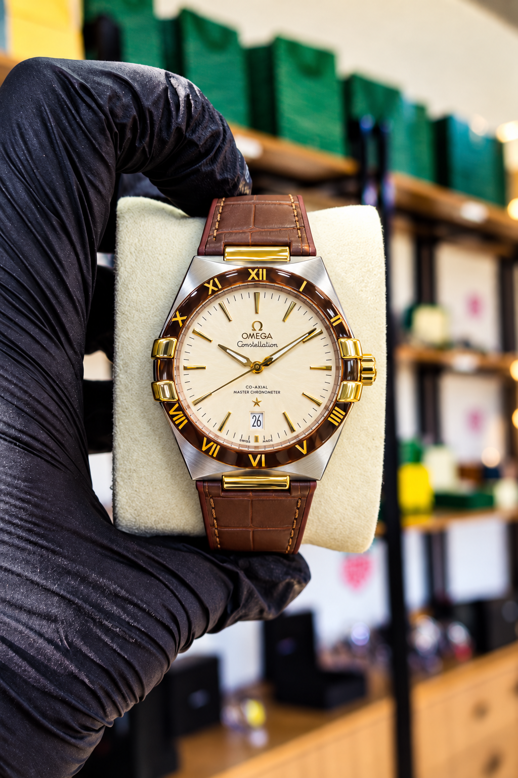 Omega Constelation - Mostrador Azul Detalhado (cópia)