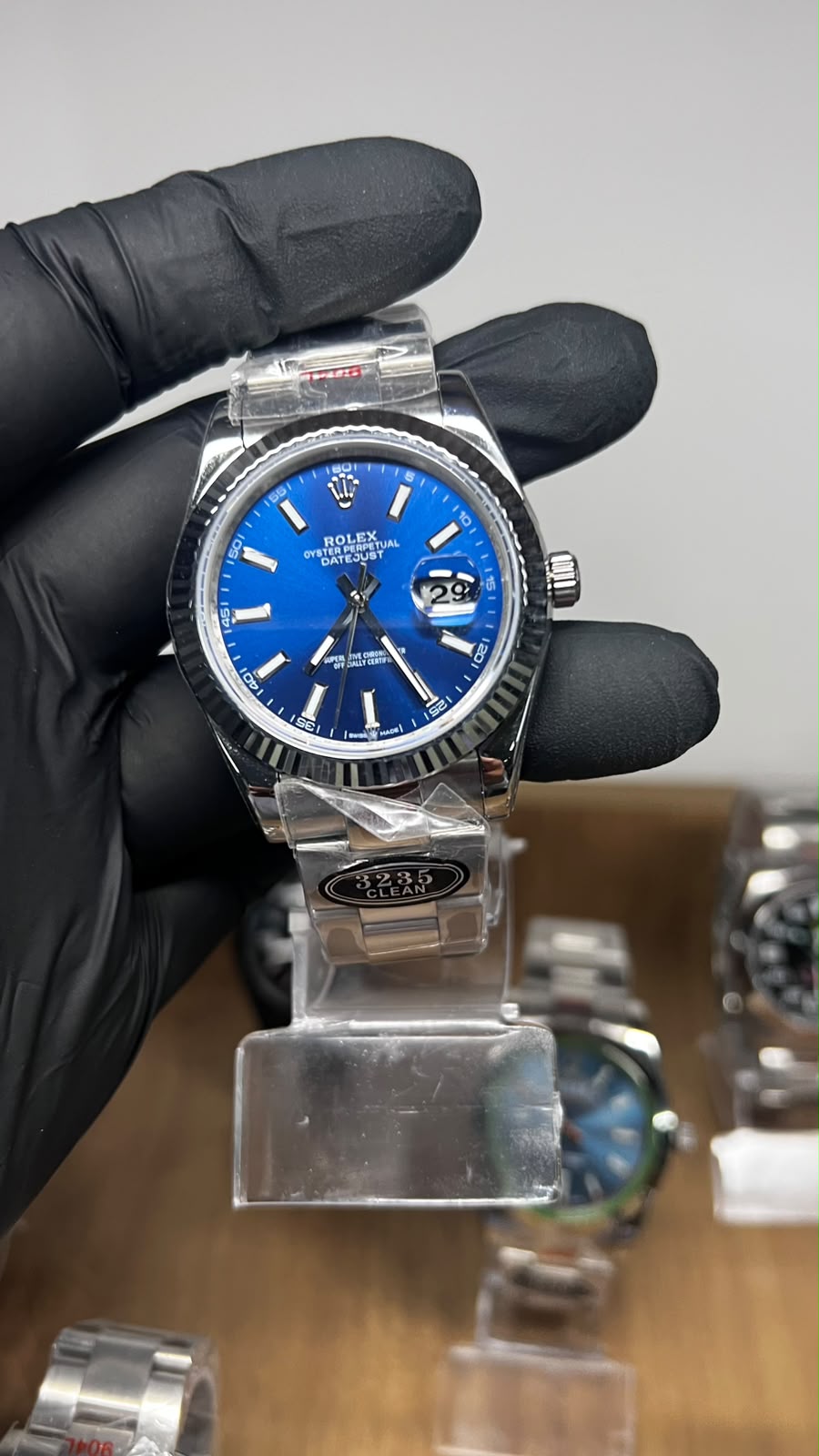 Rolex Date Juste Azul